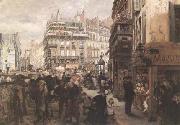 Adolph von Menzel A Paris Day (mk09) oil painting picture wholesale